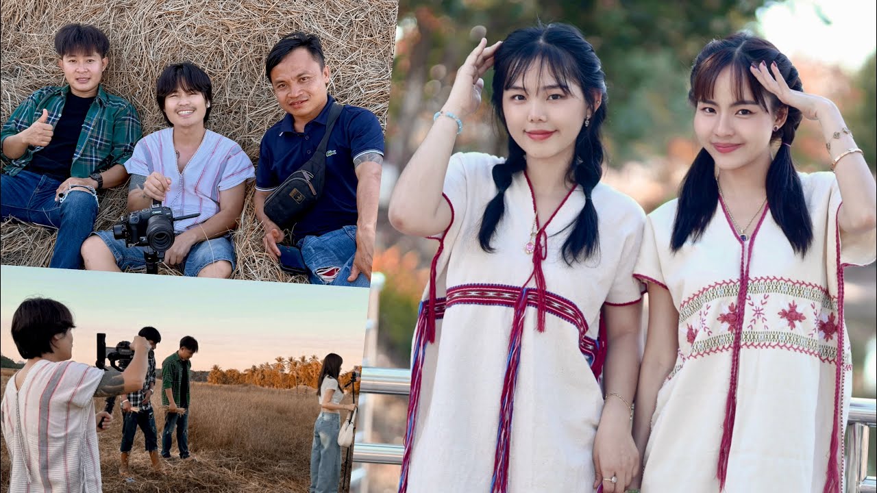 Behind the scenes of the new music video shoot.ဒိထါသီကညီမုၣ်လီၤအဲၣ်😍😍