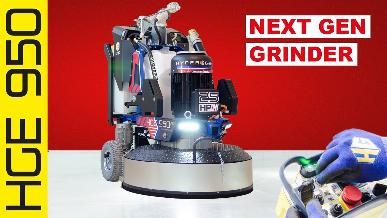 HGE 950 AD Concrete Floor Grinder by HG Hyper Grinder – The innovation you've been waiting for!