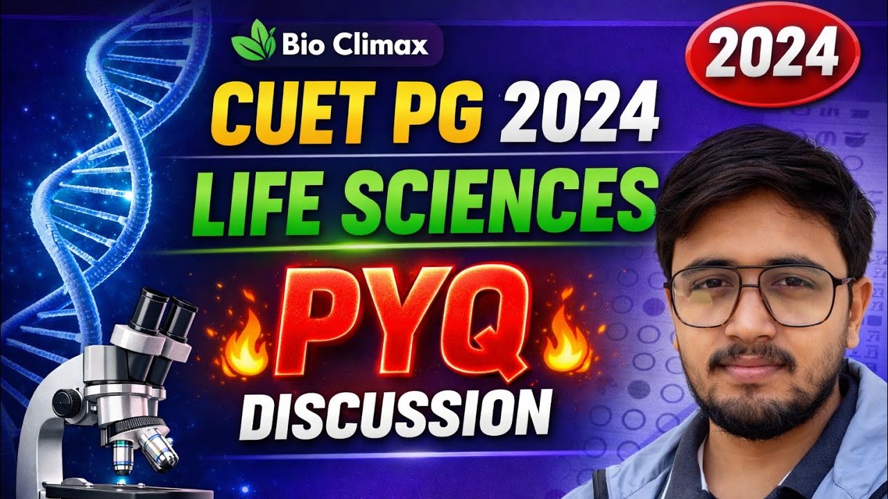 CUET PG Life Sciences 2024 pyq Solution With Details|Life Sciences, Botany, Zoology|
