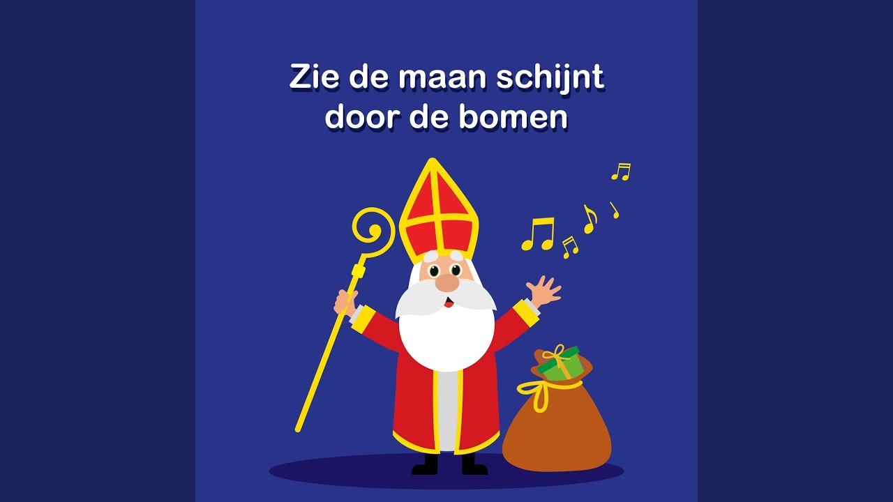 Zie De Maan Schijnt Door De Bomen