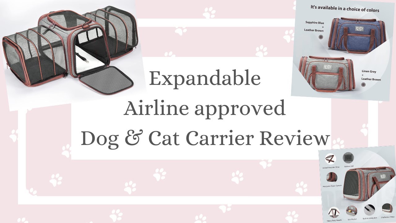Cat's Canines ~ Expandable Airline Approved Pet carrier ~ Review