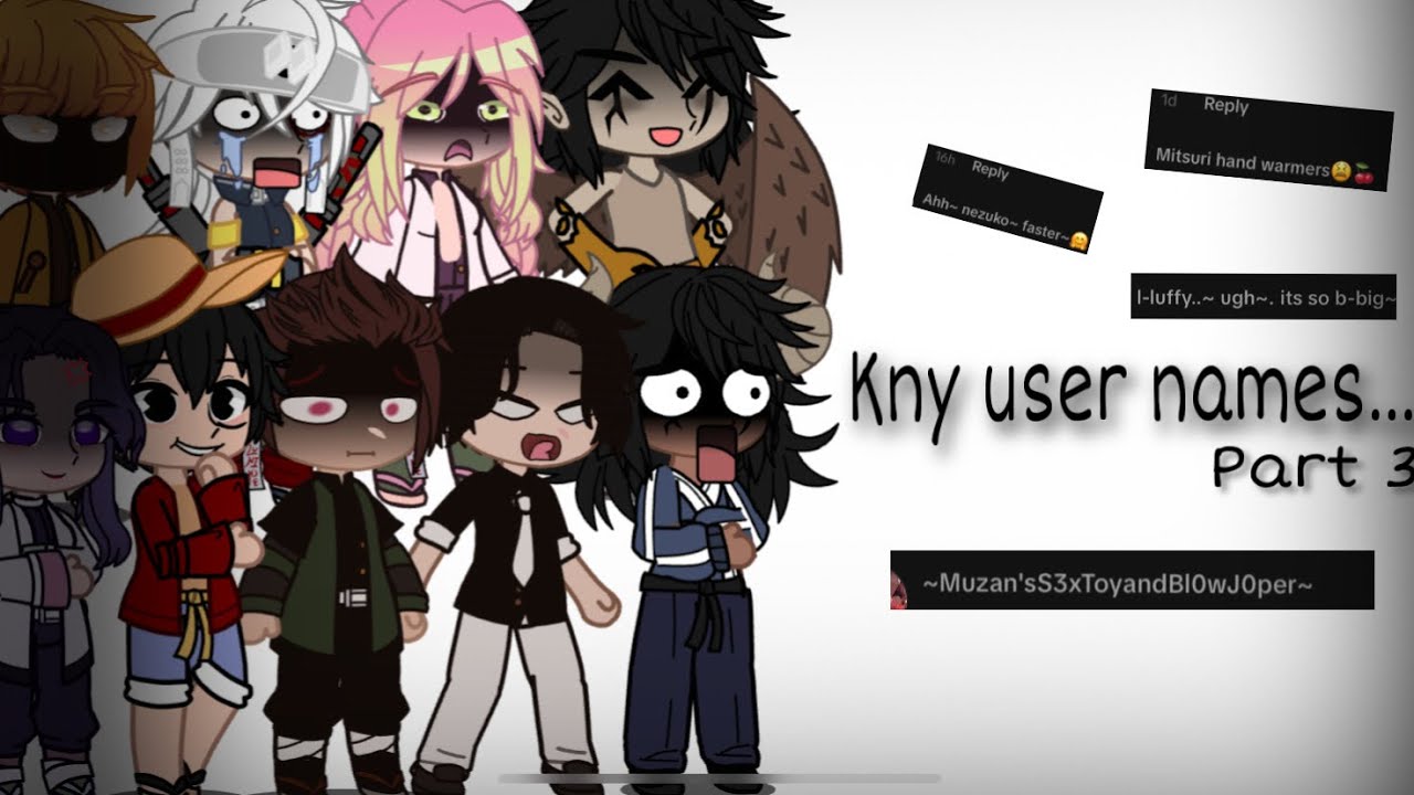 Demon slayer cast react to their usernames! • all jokes • read description • part 3 • ɢɪɢɪ ☆ •