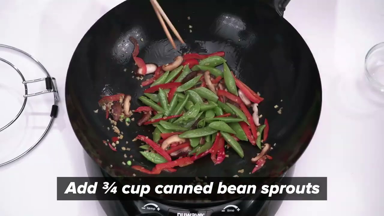 NuWave Mosaic Induction Wok - How To Cook Stir-Fried Vegetables
