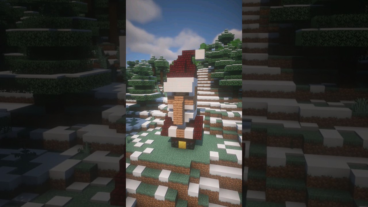 Minecraft Santa Claus Statue🎅 Tutorial #shorts #minecraft #tutorial #foryou #english #fyp #christmas