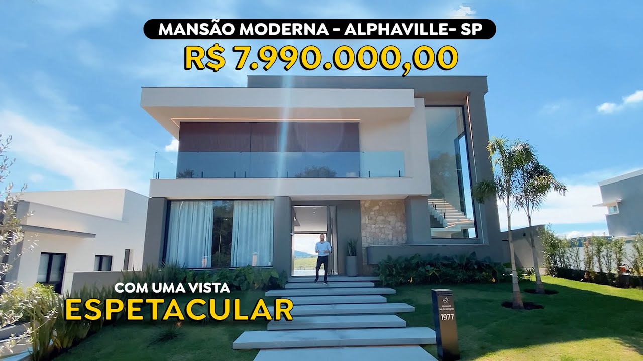 ALPHAVILLE BURLE MARX - MANSÃO MODERNA, Sofisticação, Tecnologia e Design Exclusivo