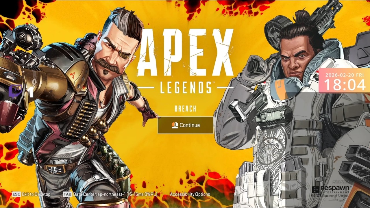 Apex Legends3連休でも変わらず営業ランクラダーwith母