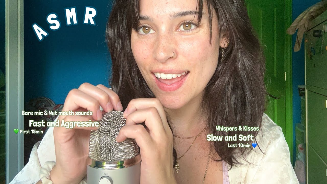 ASMR Very INTENSE Mic Scratching - Followed by SLOW Hand Mouvements, Rambles in French (Victor's cv)