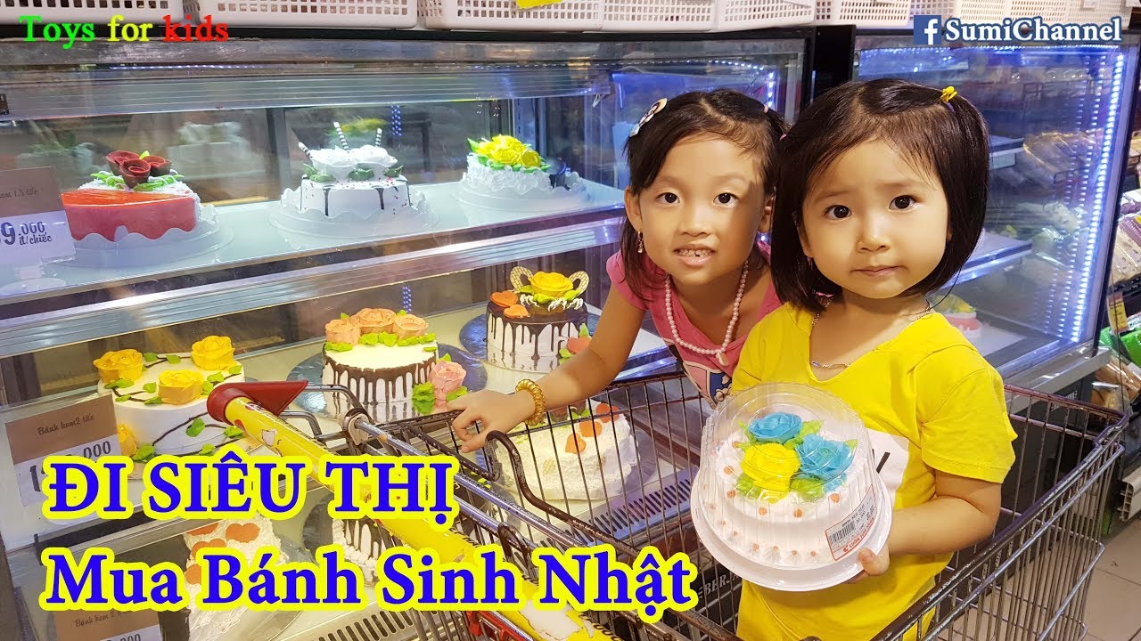 Bé Sumi Và Silent Sea Đi Siêu Thị Mua Bánh Sinh Nhật Tặng Bà Ngoại | Sumi Đi Siêu Thị Mua Sắm