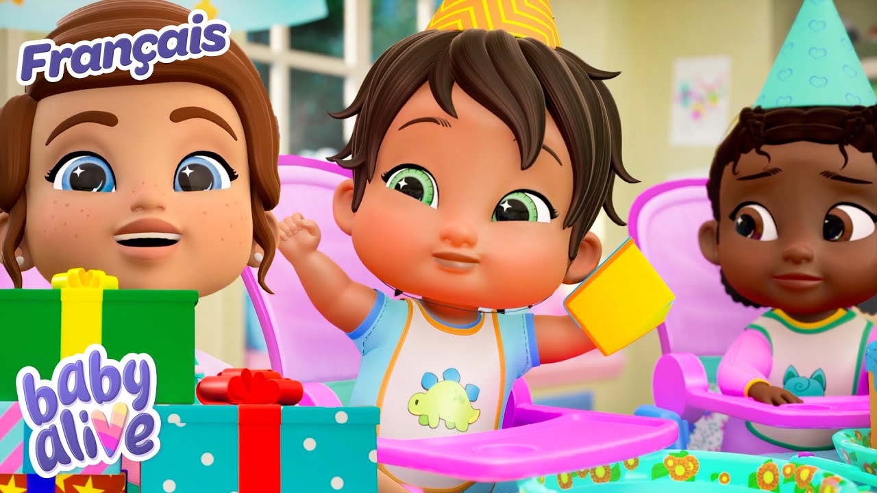Fête D'Anniversaire 🎁✨ Vidéos pour bébés | Baby Alive Français ⭐️ Dessin Animé Pour Bébé
