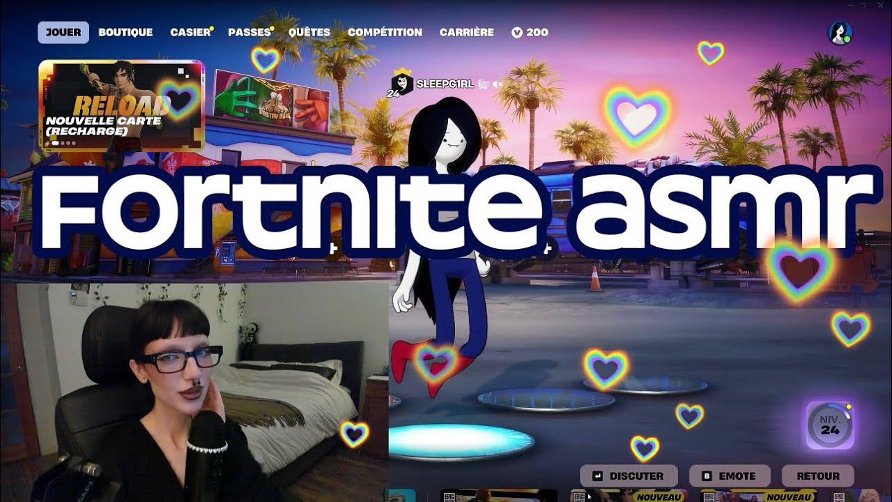 [asmr] Playing FORTNITE New update 🗿 Chatting, keyboard sounds, mouth sounds