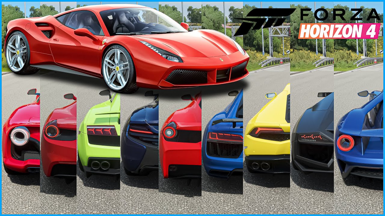 Forza Horizon 4 - Top 32 Fastest Supercars | Top Speed Battle (Stock)