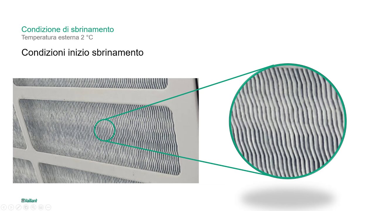 Pompe di calore Aria-Acqua Vaillant: Sbrinamento