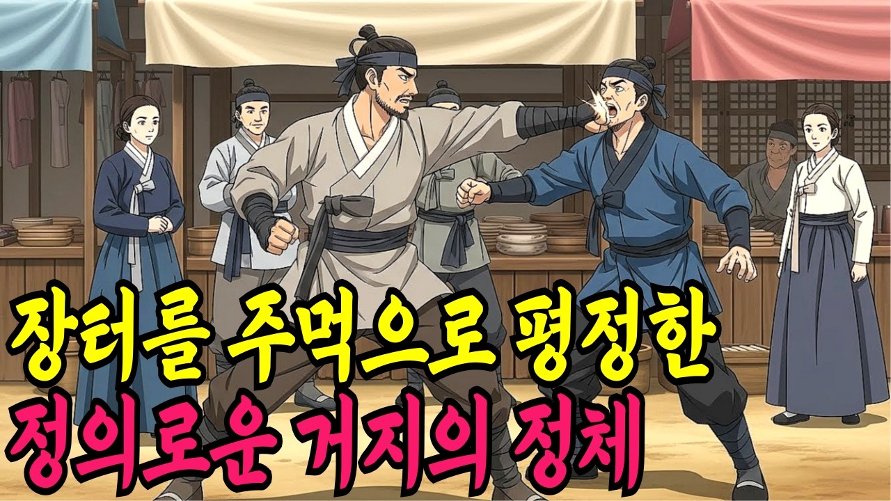 장터를 주먹으로 평정한 정의로운 거지의 정체ㅣ야담,민담,전설,신화,야사,옛날이야기,조선시대이야기,재미있는이야기