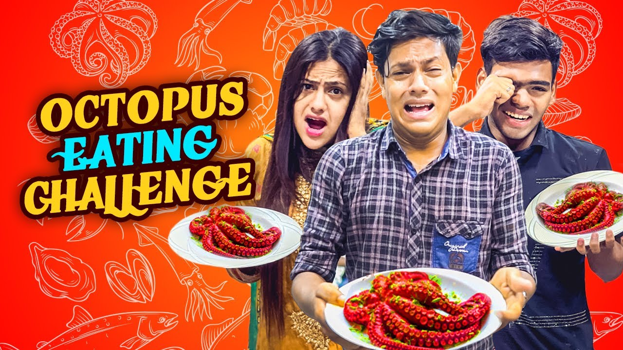 ভয়ংকর অক্টোপাস খাওয়ার প্রতিযোগিতা | Octopus Eating Challenge | Rakib Hossain