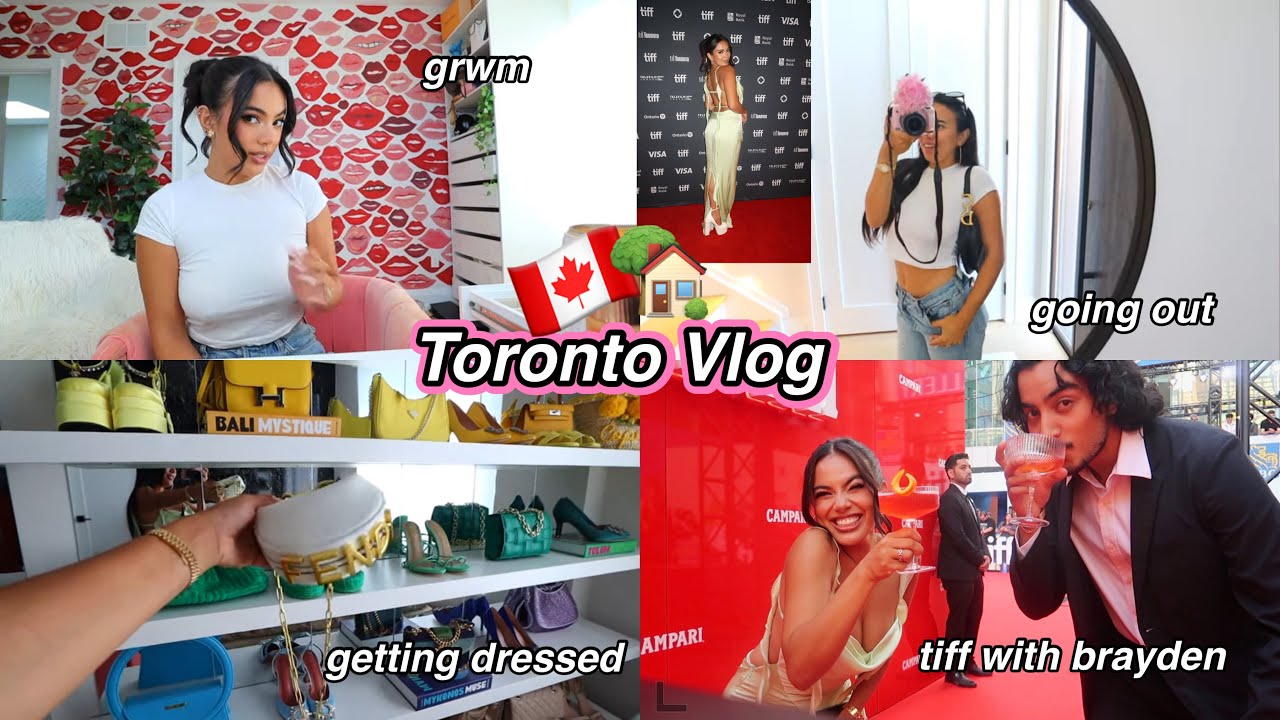 Toronto Vlog ⋆˙⟡♡ grwm for tiff, going out with my brother and vision board 🇨🇦🏡