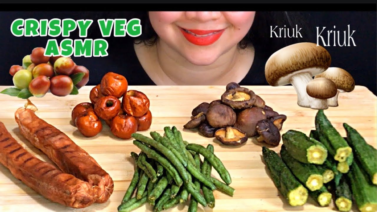 ASMR CRISPY DEHYDRATED VEGETABLES ||KERIPIK SAYUR||EXTREME CRUNCH||