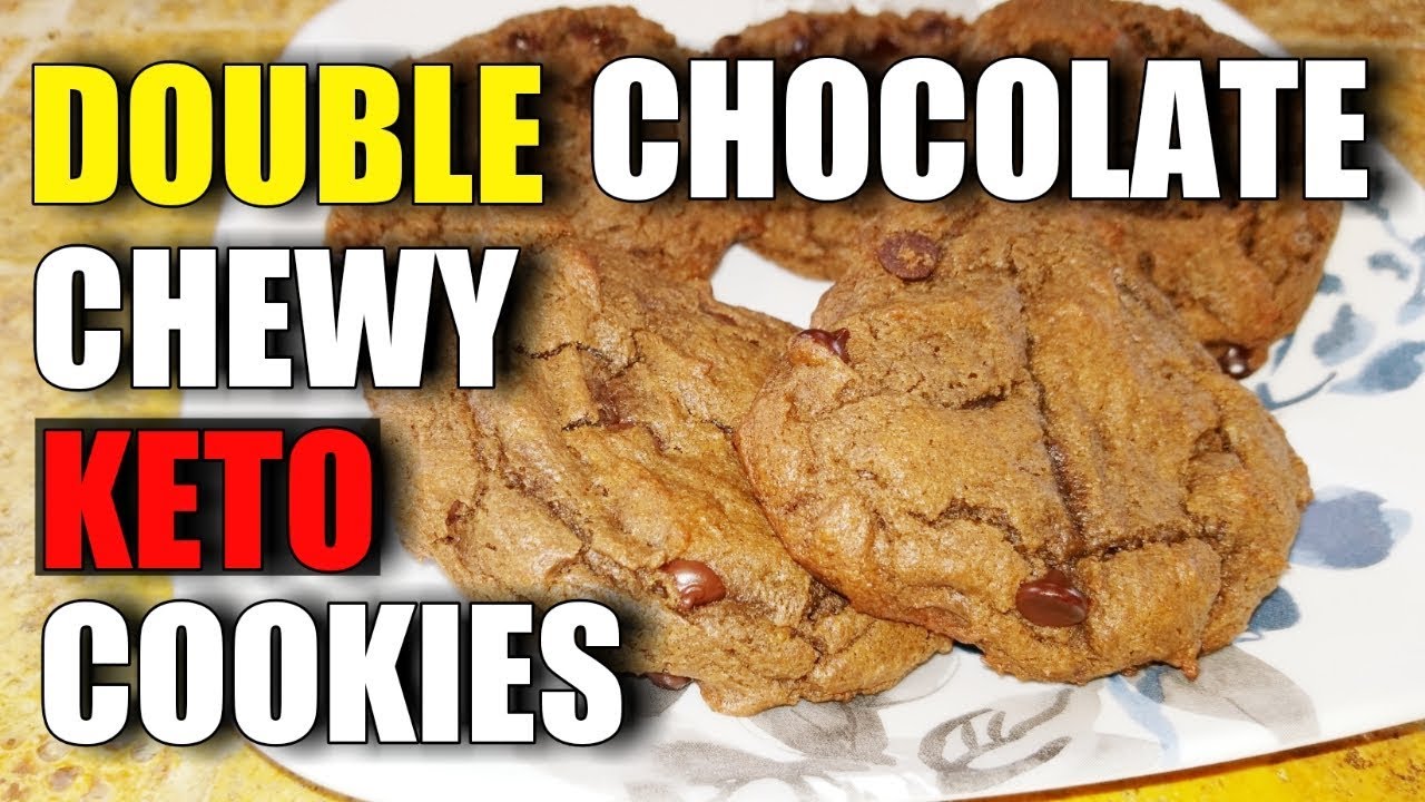 Double Chocolate Chewy Keto Cookies!!🍪🍪🍪