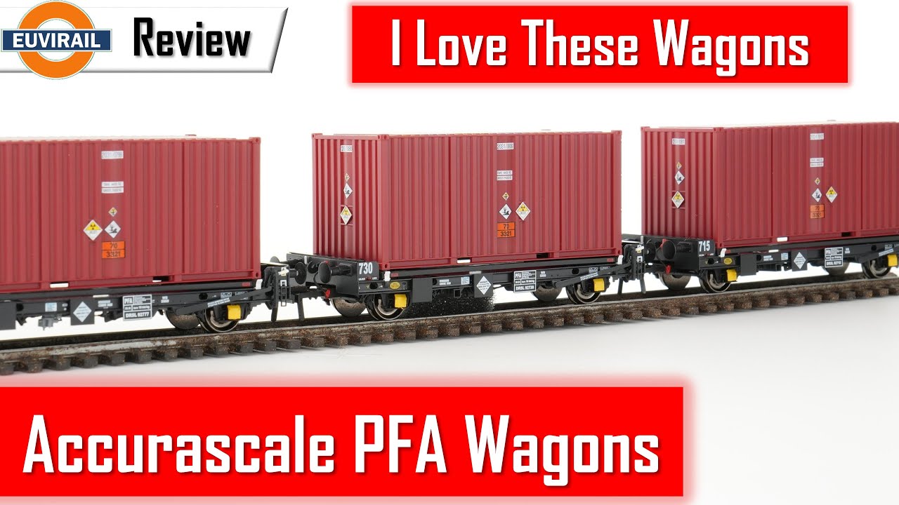 Review: PFA 2 Axle Container Flat Wagons - DRS LLNW - 2031 Container Pack