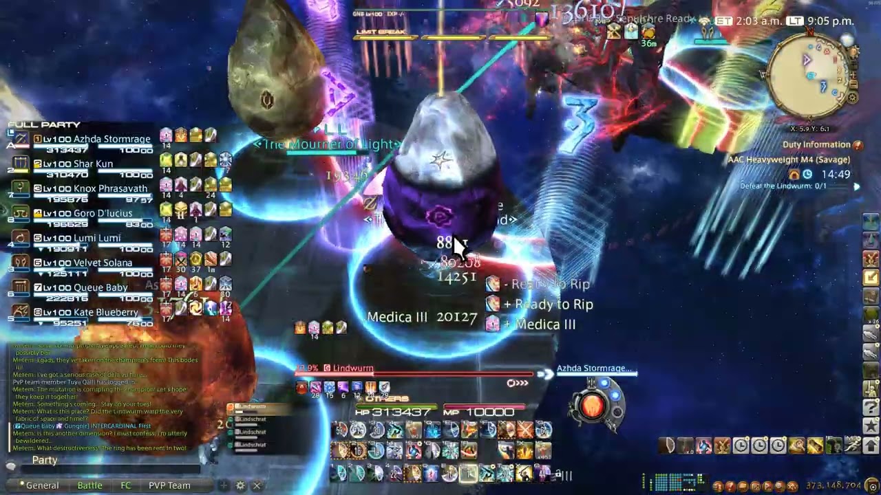 M12s Phase 2 | Lindwurm Savage (idyllic into clear run) (GNB) Pov
