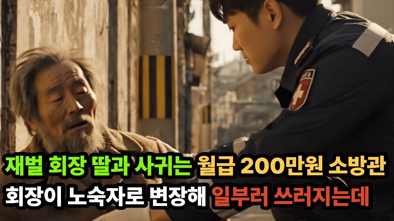 재벌 회장 딸과 사귀는 월급 200만원 소방관//회장이 노숙자로 변장해 일부러 쓰러지는데.... 노후사연 | 오디오북 | 반전사연 | 감동사연