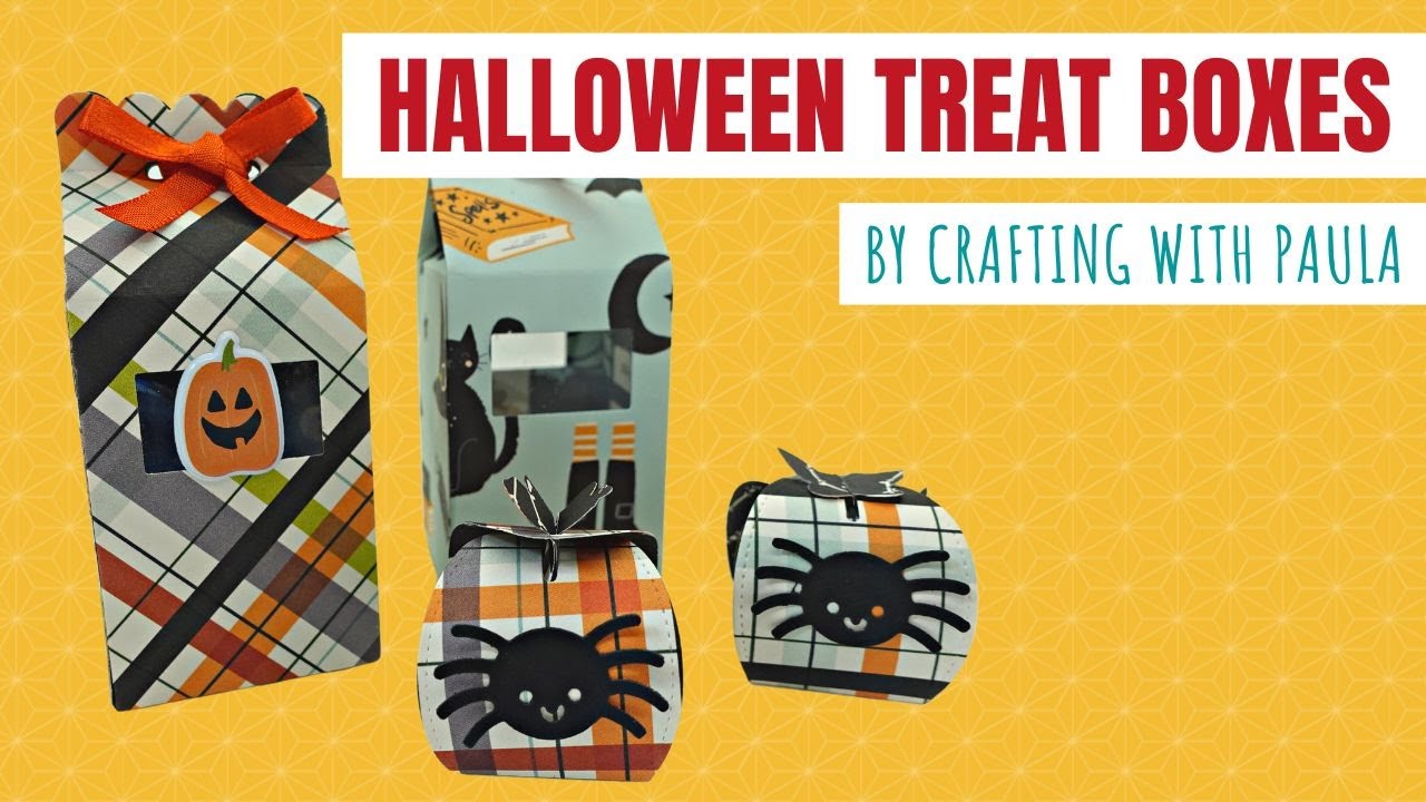 Two Halloween treat boxes