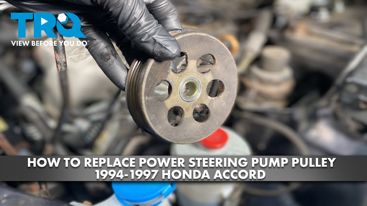 How to Replace Power Steering Pump Pulley 1994-1997 Honda Accord