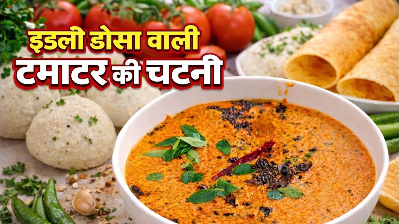 Idli Dosa Ke Liye Perfect Tamatar Chutney 😋😋| इडली डोसा के लिए बिना नारियल की टमाटर की चटनी ✨✨ 
