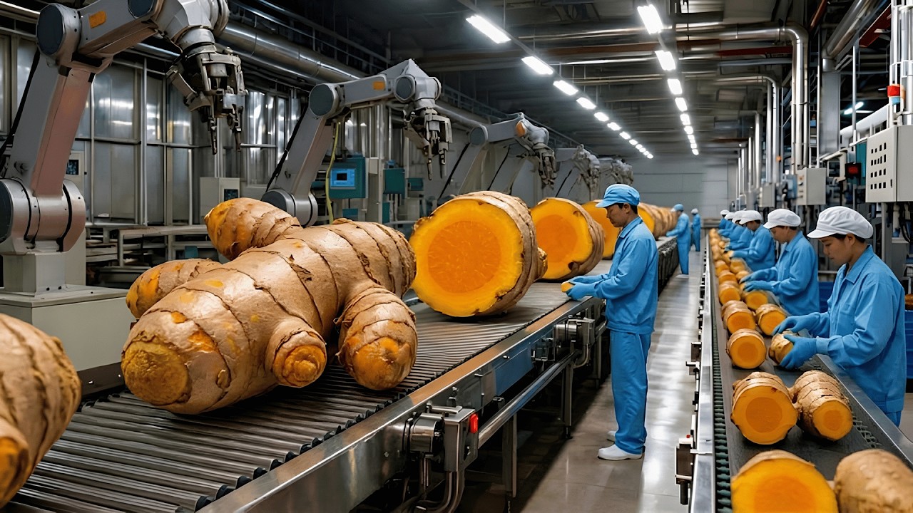 Inside a Premium Turmeric Factory | How Golden Powder Is Made (Full Process)