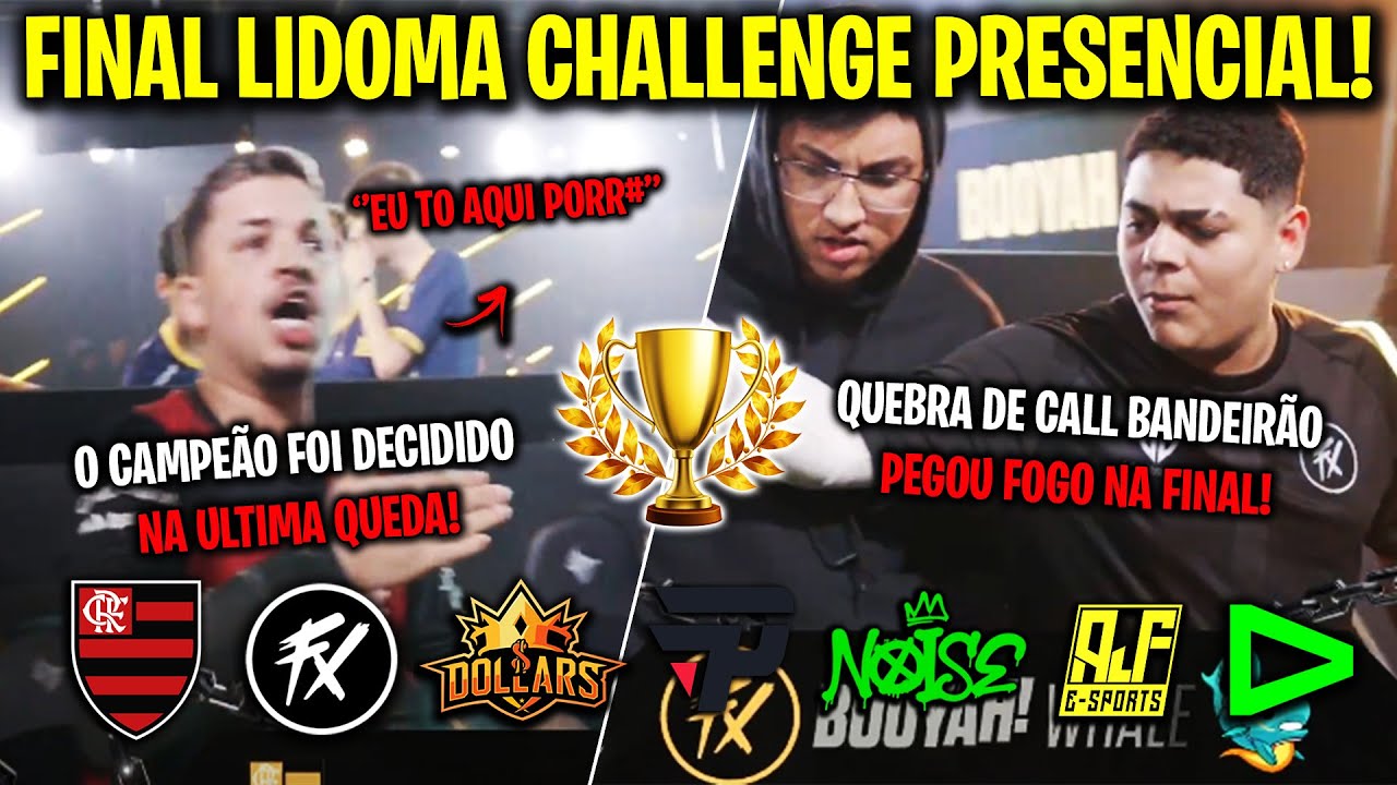 &Eacute; CAMPE&Atilde;OO FLAMENGO FLUXO FAZ O P? DECIDIDO NA ULTIMA QUEDA! FINAL PRESENCIAL LIDOMA CHALLENGE!