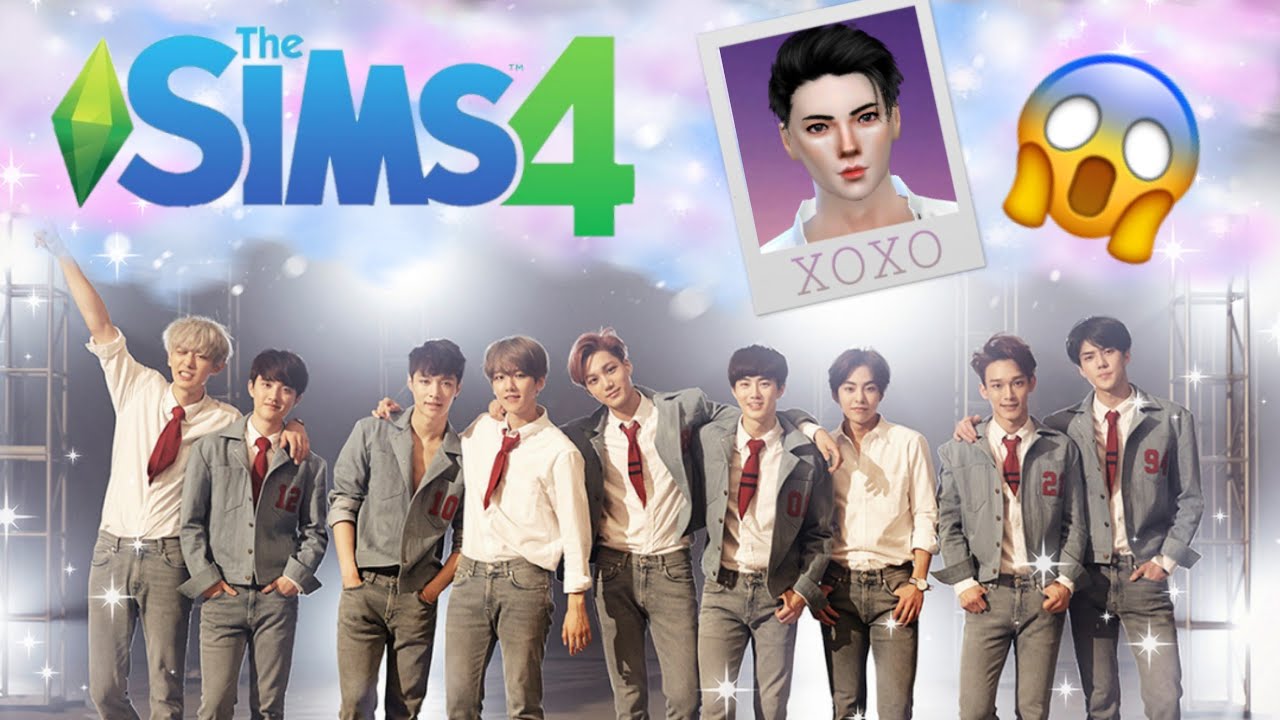 SIMS 4 CAS KPOP : EXO ALL MEMBERS (OT9)