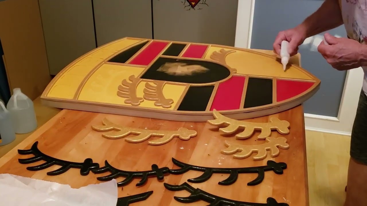 Porsche badge step by step build - CNC with Epoxy