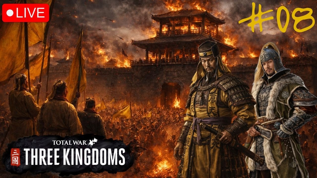 🔴Para Rebel Sibuk Mehancurkan Cao Cao  dan Gongsun Zan| Total War Three Kingdoms Legendary | Eps. 08