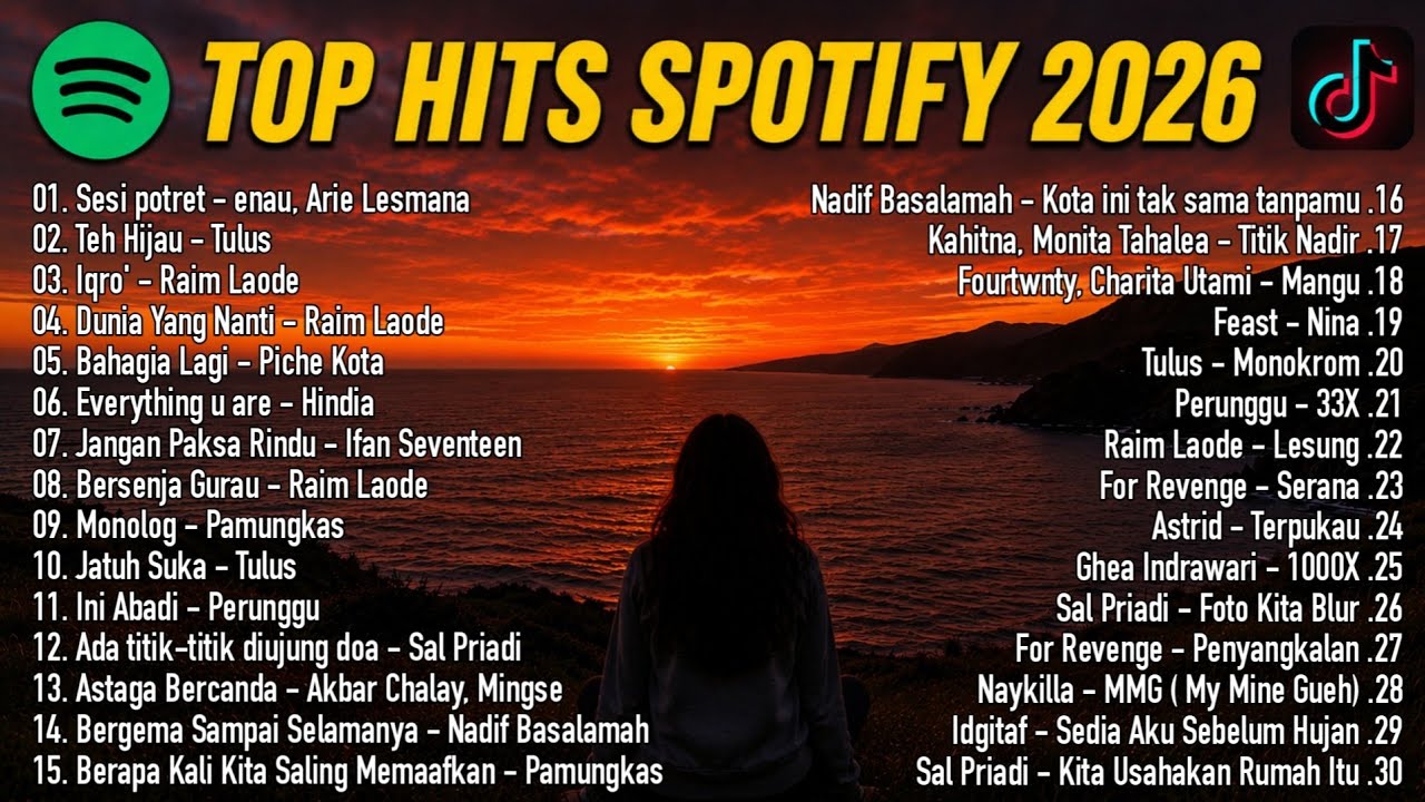Top Hits Spotify 2026 Terbaru: Lagu Paling Viral di TikTok Saat Ini!