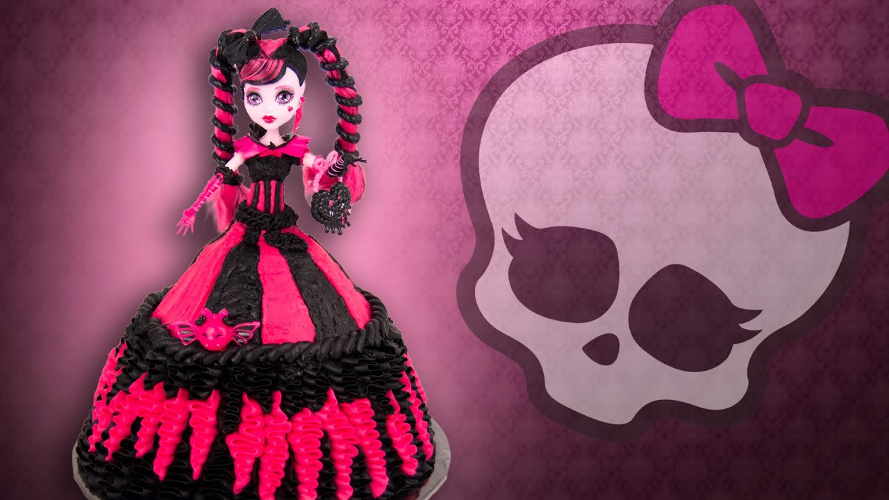 Monster High Doll Cake from Cookies Cupcakes and Cardio