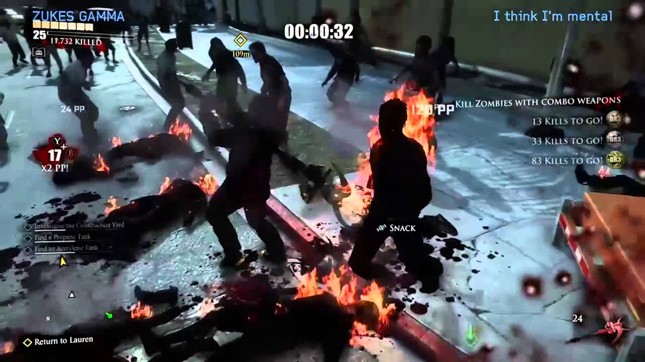 DeadRising 3 - 100 kills 1 minute