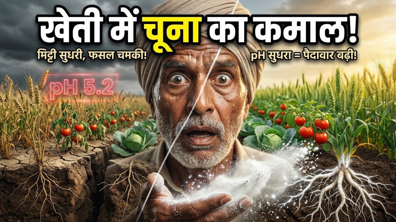 खेती में चूना का कमाल! मिट्टी का pH सुधारें और पैदावार दोगुनी करें | Navneet Farm Up