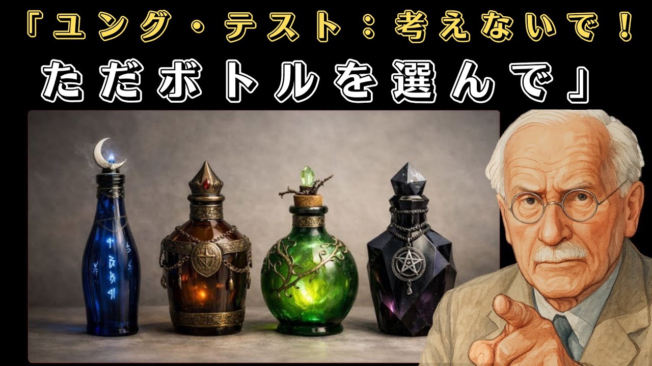 カール・ユング・テスト: ボトルを 1 本選ぶだけです。あなたの直感がその理由を知っています。