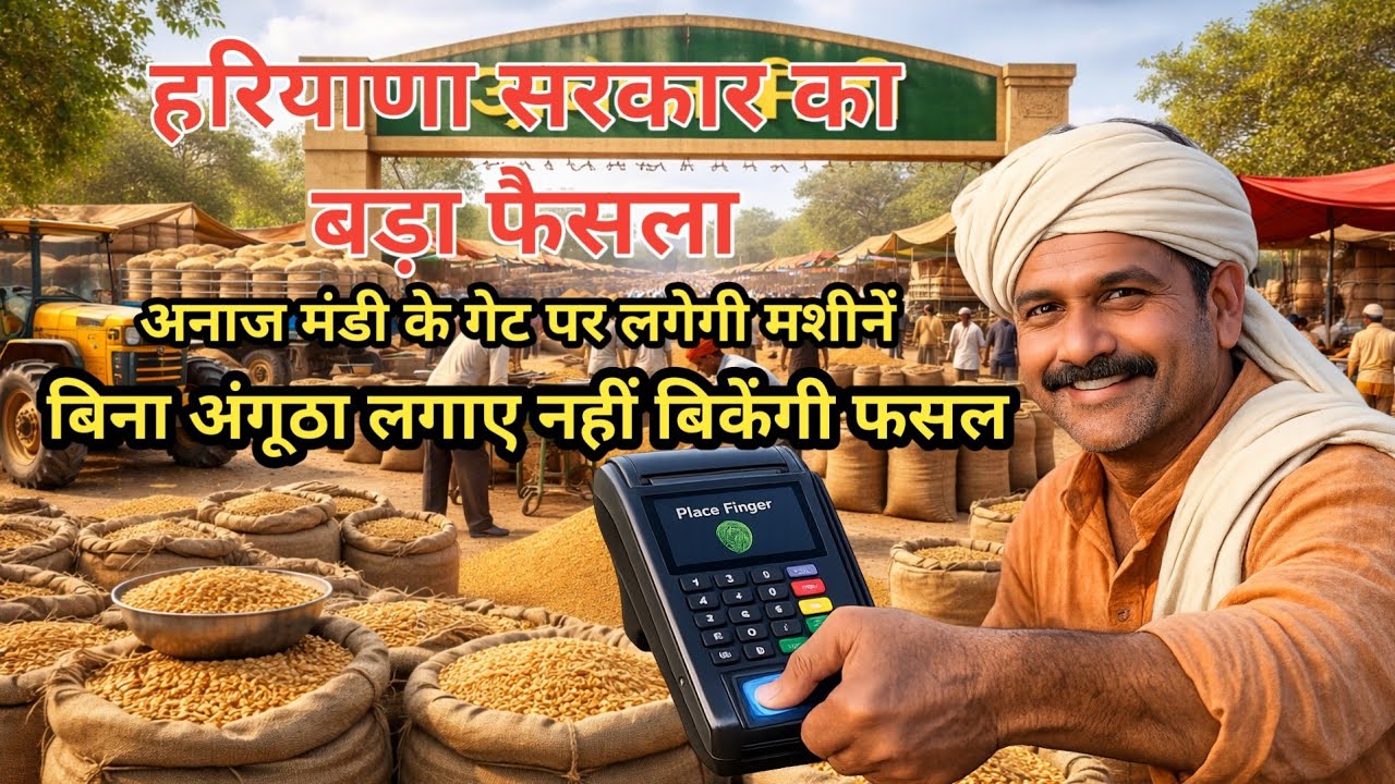 हरियाणा सरकार का बड़ा फैसला , अनाज मंडी गेट पर लगेगी मशीनें | अनाज की सरकारी खरीद 