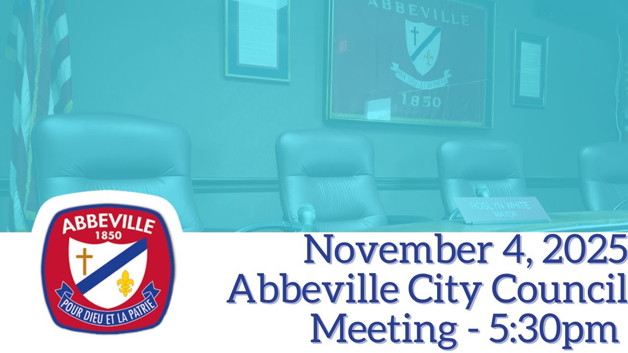 November 4, 2025 Abbeville City Council Meeting