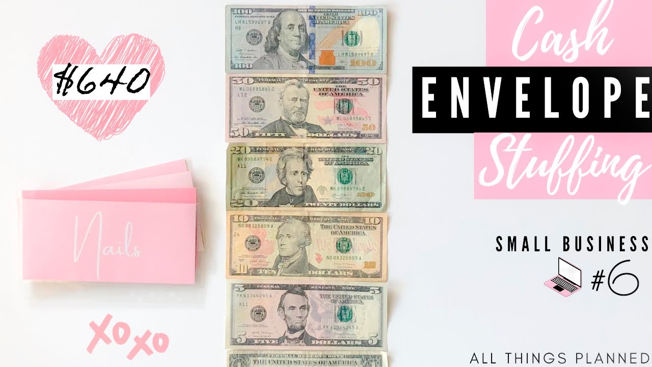 $640 CASH ENVELOPE STUFFING&hearts;️ | Feb 2022 Cash Stuffing | BILL EXCHANGE | All Things Planned