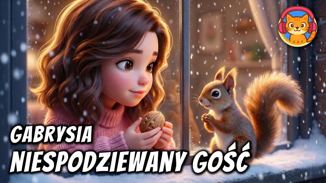 ❄️🐿️ Gabrysia i Niespodziewany Gość - Bajka do słuchania na dobranoc - Audiobook na dobranoc🎧