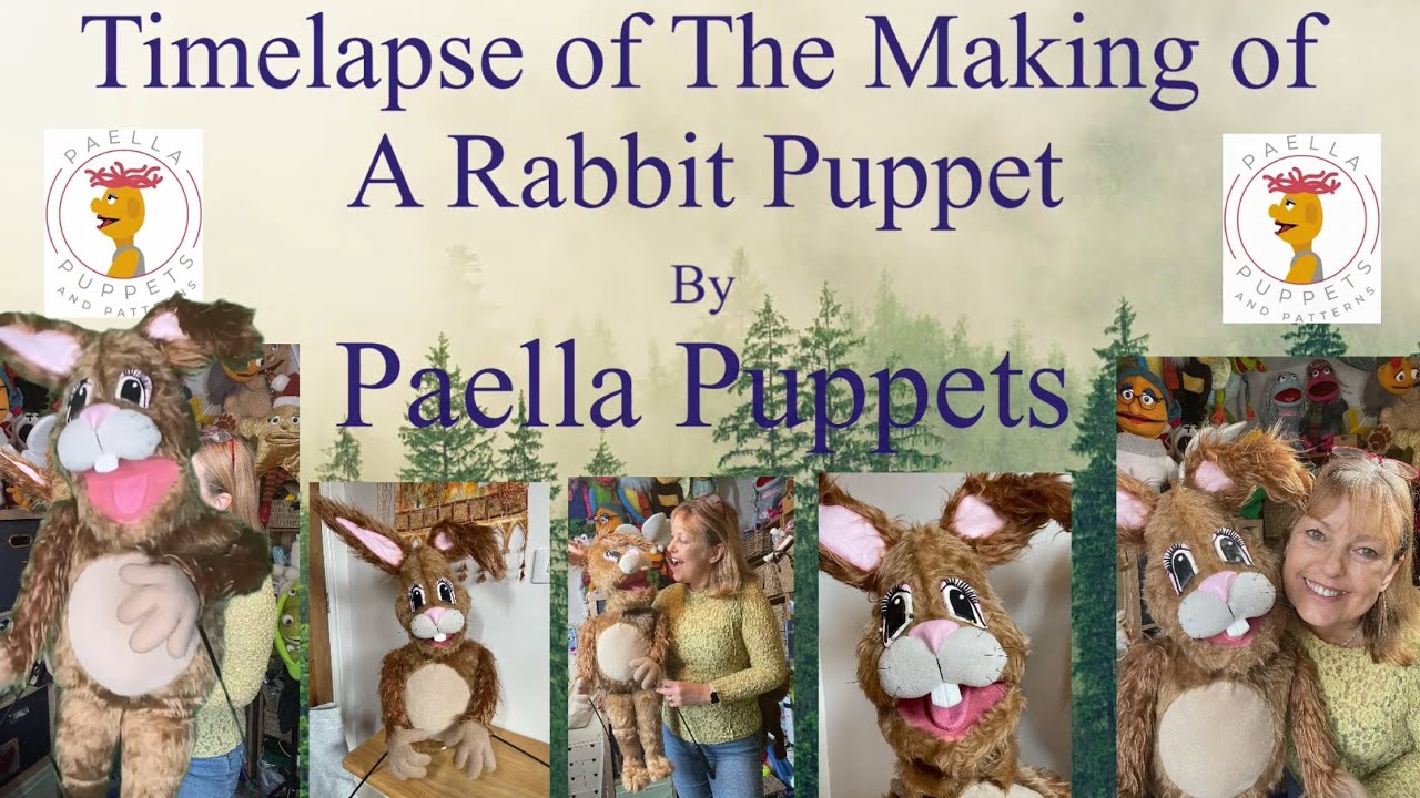 The Making of a Rabbit Puppet: Timelapse by Paella Puppets