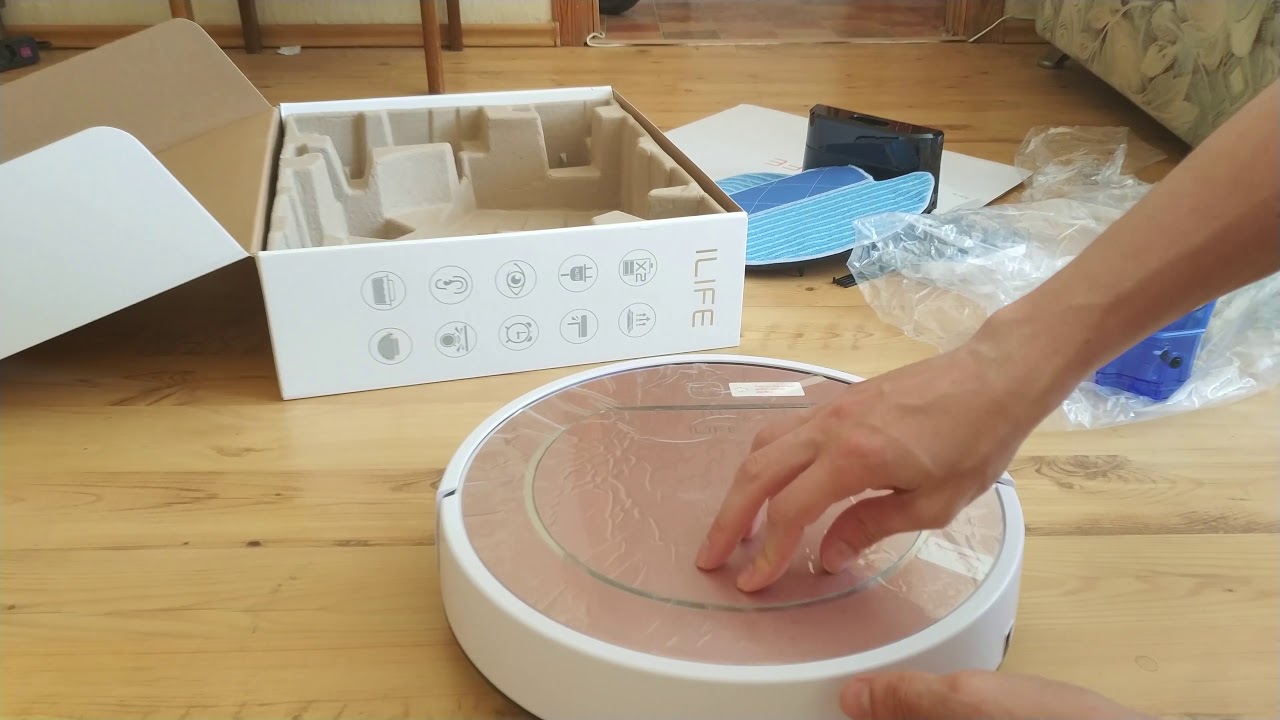 Siurblio roboto ILIFE V7S PRO apžvalga iš GearBest.com