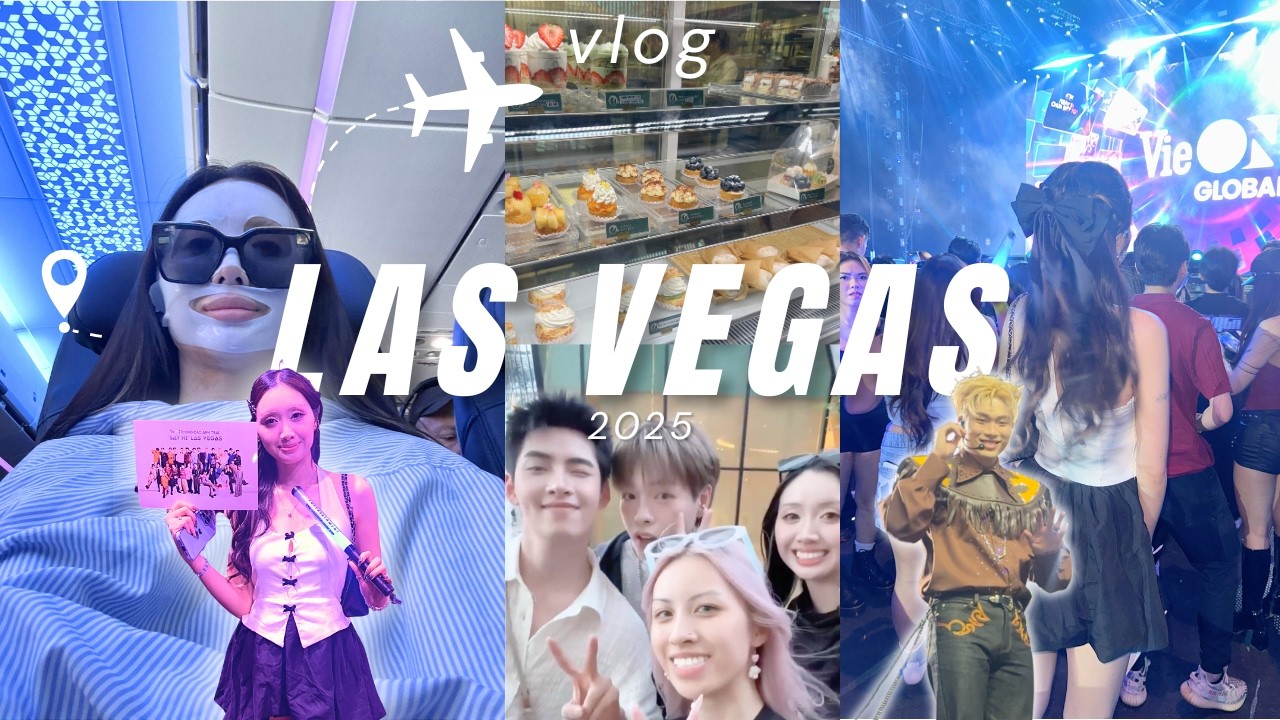 LAS VEGAS CONCERT VLOG  | ATSH Concert, eating + shopping 🧋