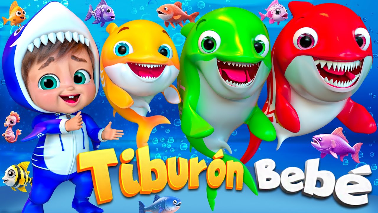 Contemos Peces con Bebé Tiburón - Canciones para Bebés #BabyShark #NurseryRhymes #bebetiburon