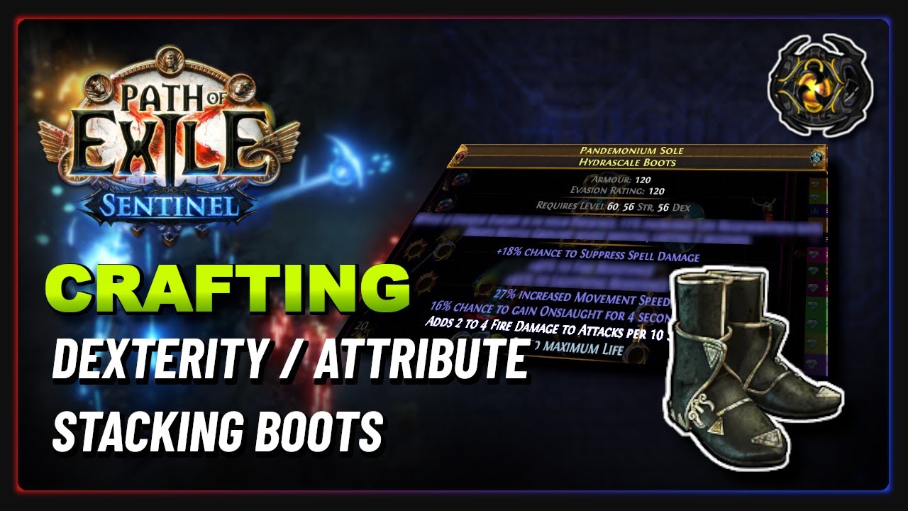 PoE 3.18 - Crafting Dex Stacking Boots