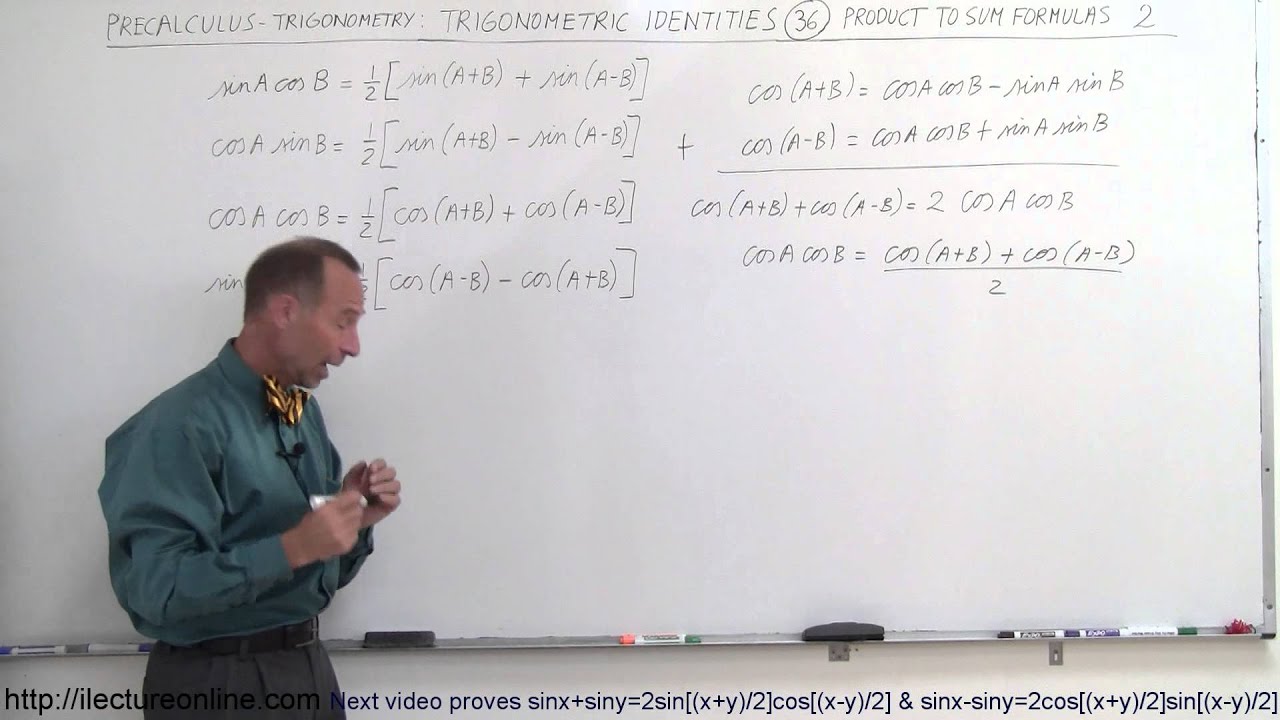 PreCalculus - Trigonometry: Trig Identities (36 of 57) Product to Sum Formula 2