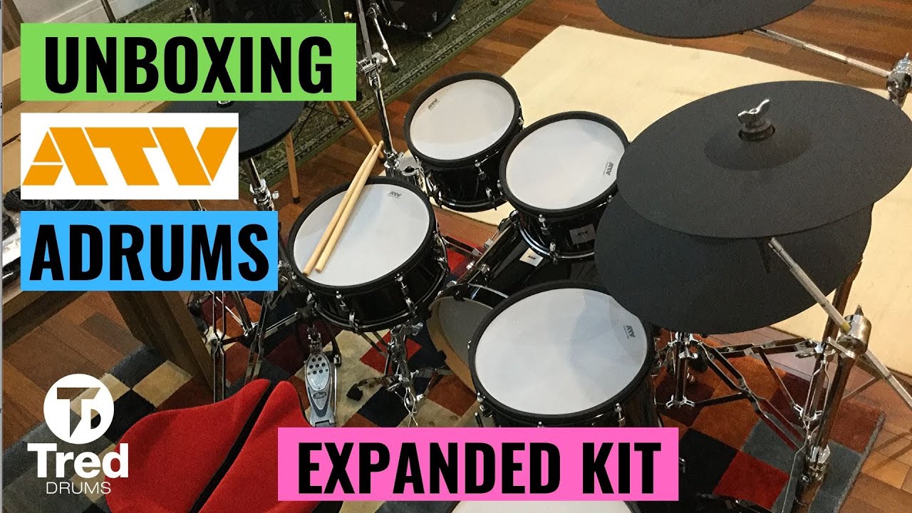 Unboxing ATV adrums expanded kit