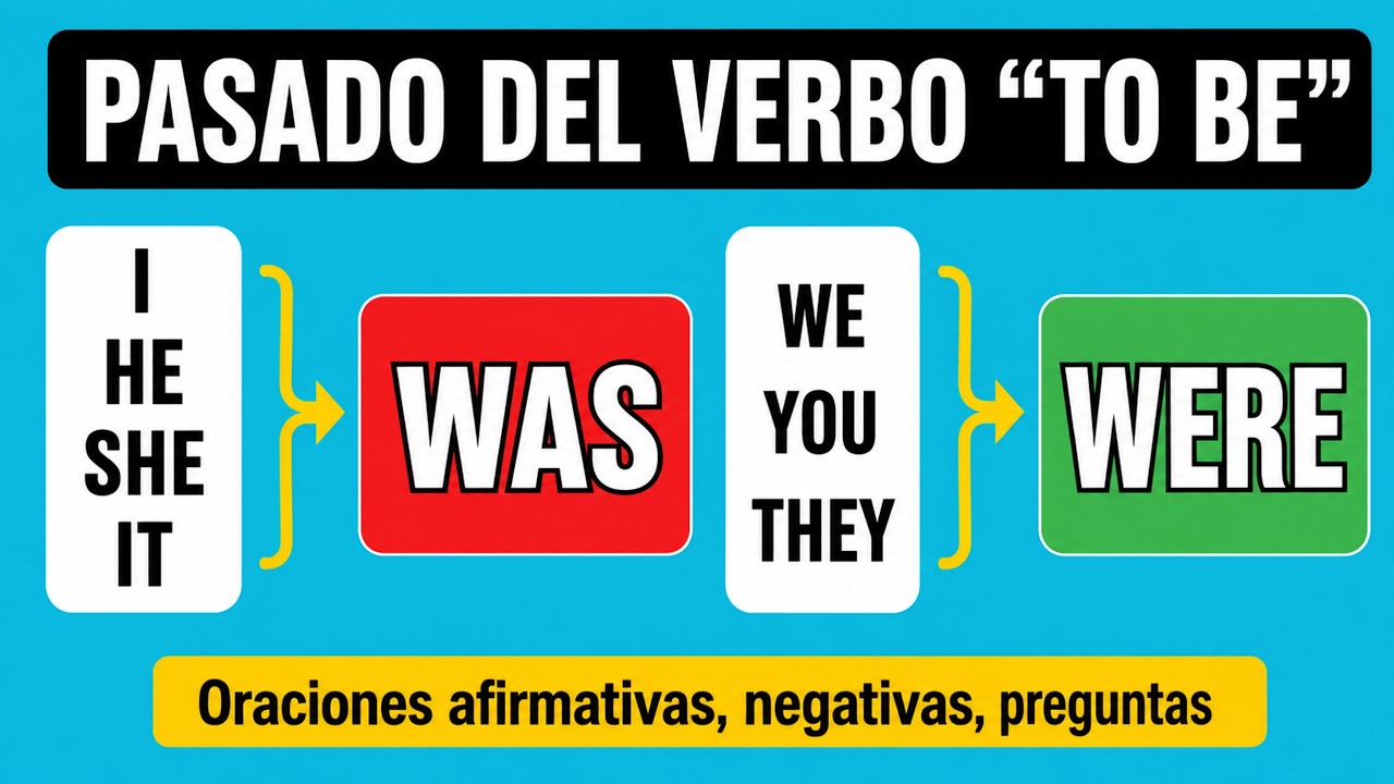 Was were pasado del verbo TO BE