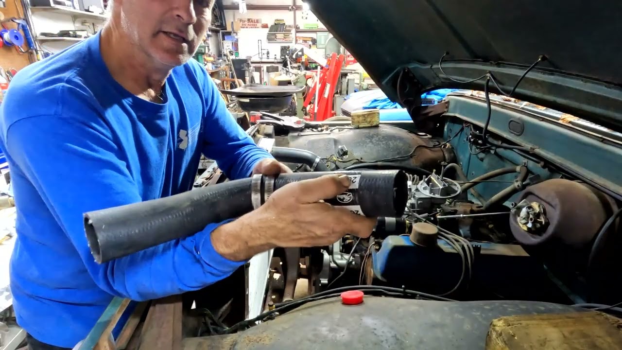 Getting the F350 truck together, The 69 wagon previous owner pays a visit, Putting tires on the 4dr